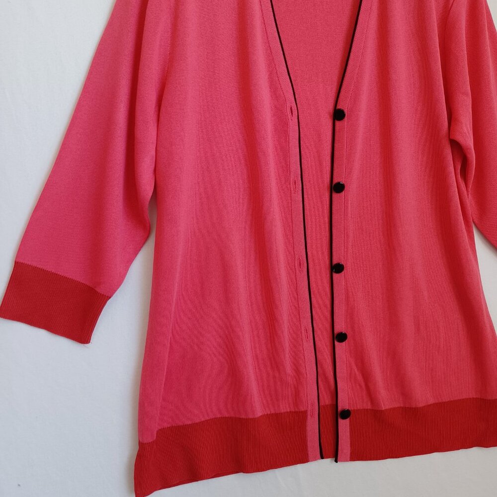 Misook Sweater Set Twin Set Knit Cardigan and Tank Womens Small - Picture 11 of 16